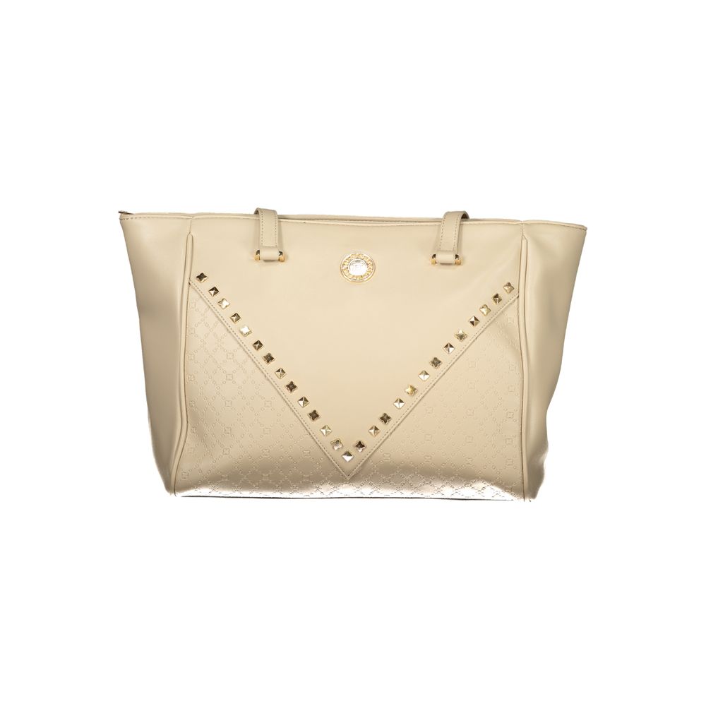Laura Biagiotti - Sophisticated PVC Structured Tote Bag - Beige Laura Biagiotti