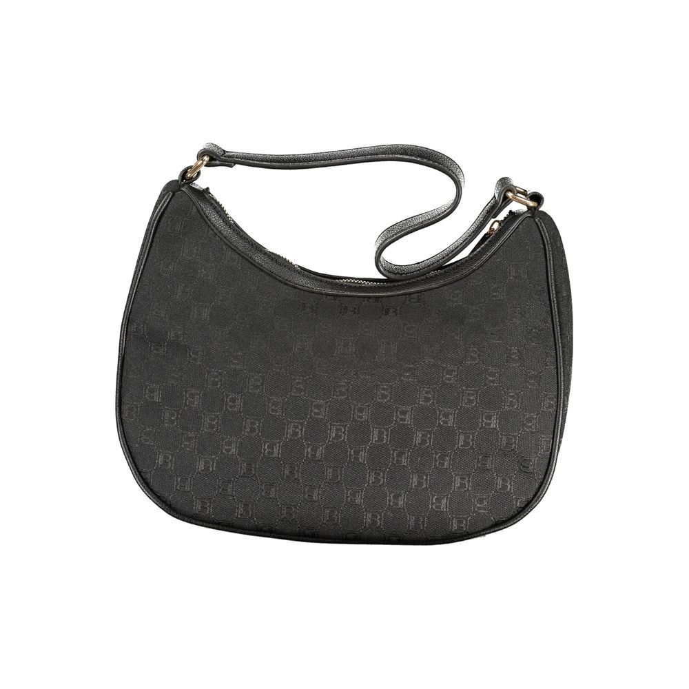 Laura Biagiotti - Sophisticated Logo Print Shoulder Bag - Black Laura Biagiotti