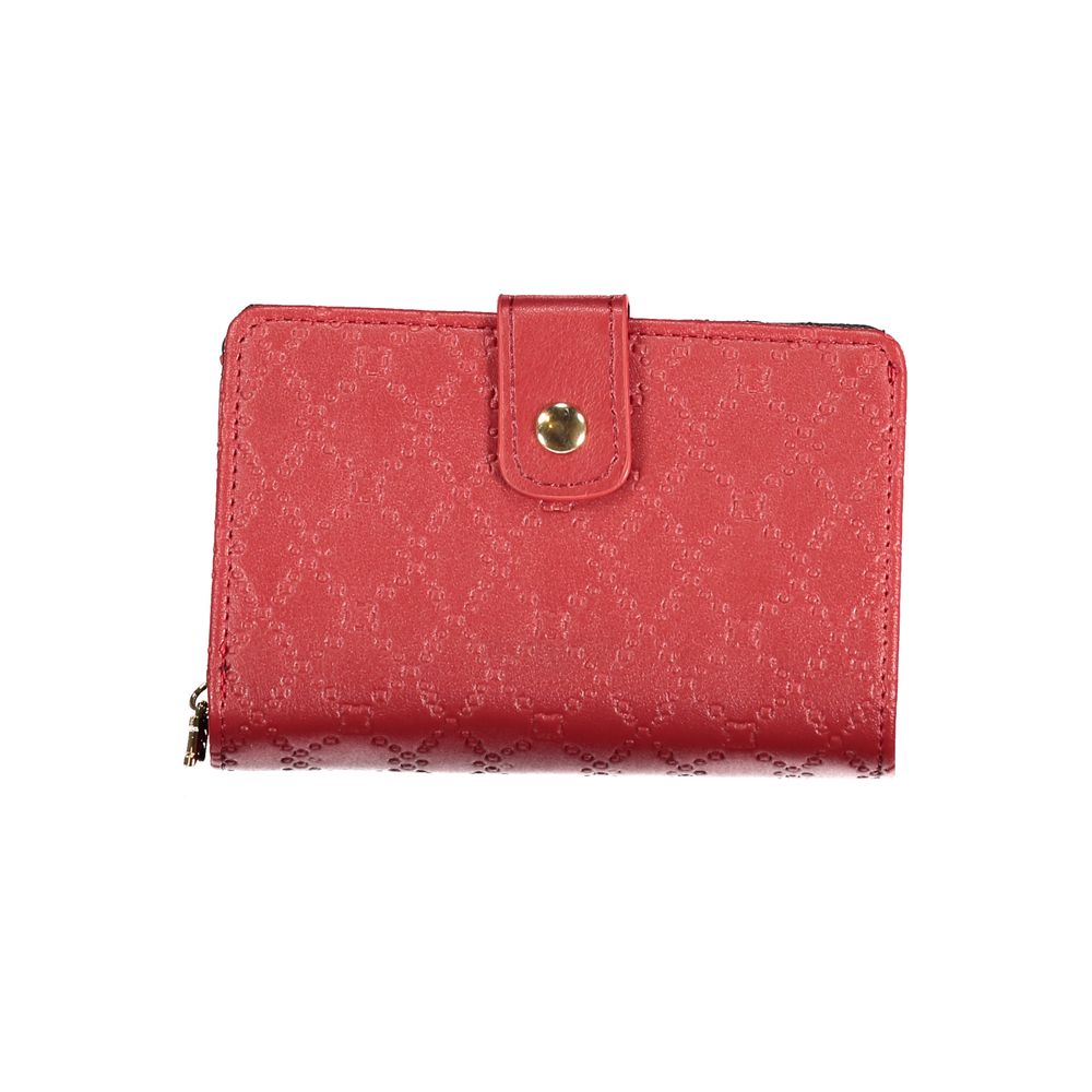 Laura Biagiotti - Bold Studded Polyethylene Wallet - Red Laura Biagiotti