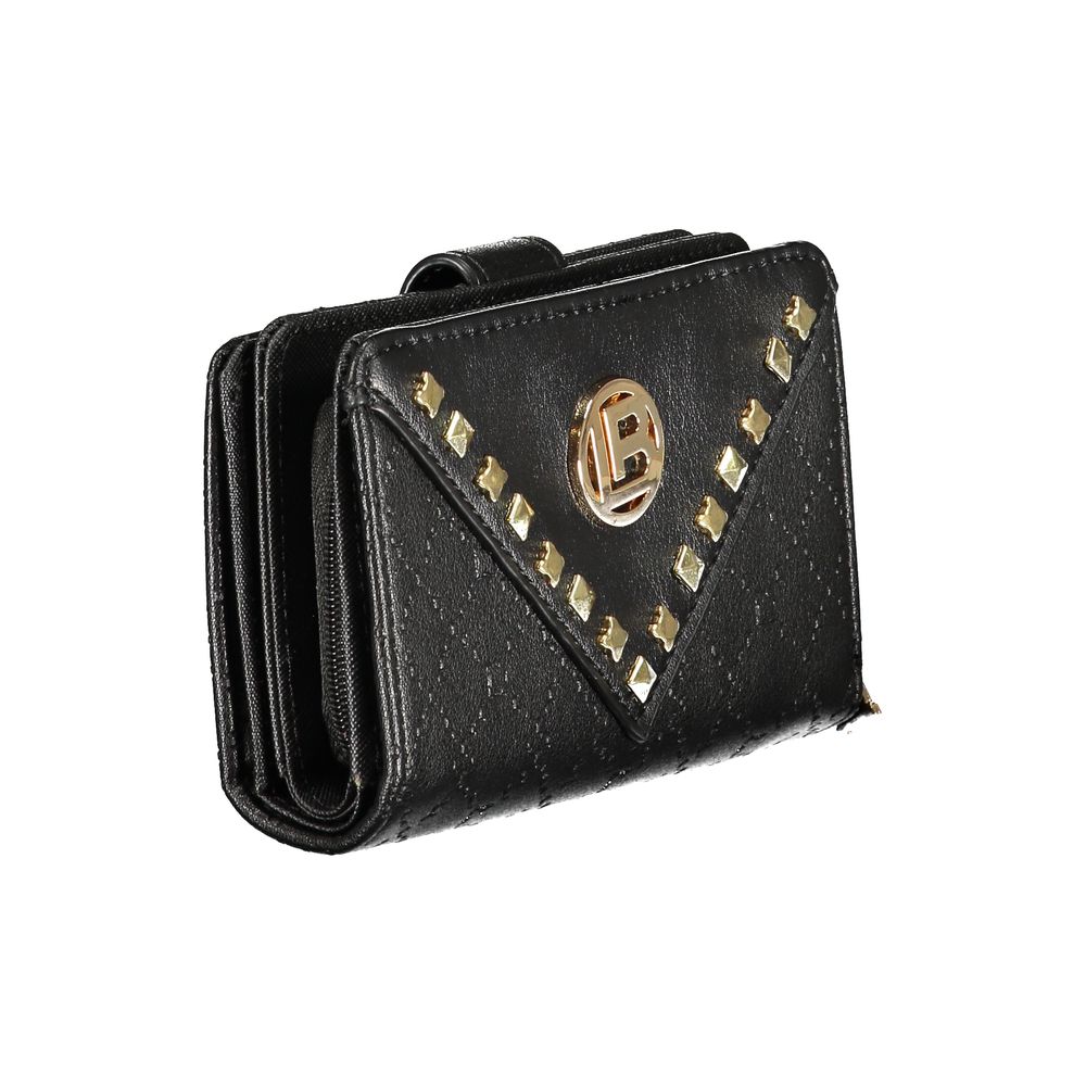 Laura Biagiotti - Sophisticated Studded Polyethylene Wallet - Black Laura Biagiotti