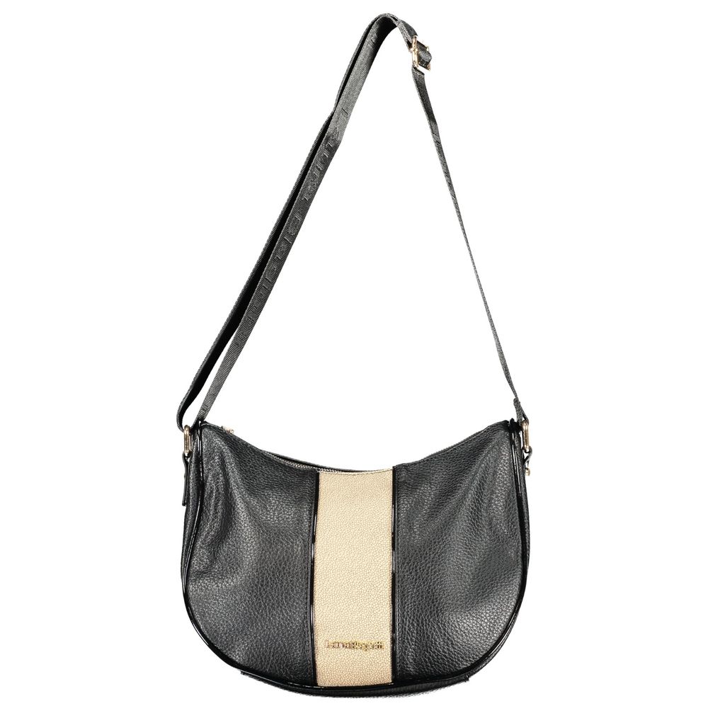 Laura Biagiotti - Sleek PVC Adjustable Shoulder Bag - Black Laura Biagiotti