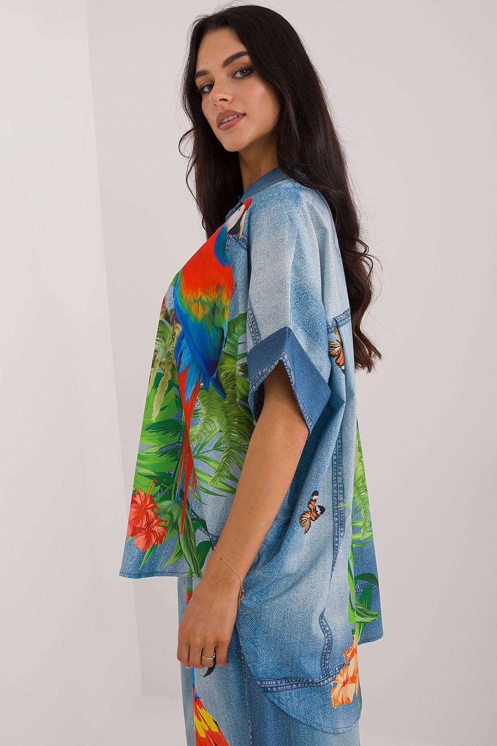  Kortærmet skjorte model 198371 Italy Moda 