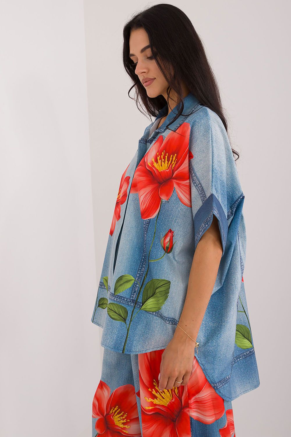 Kortærmet skjorte model 198386 Italy Moda 
