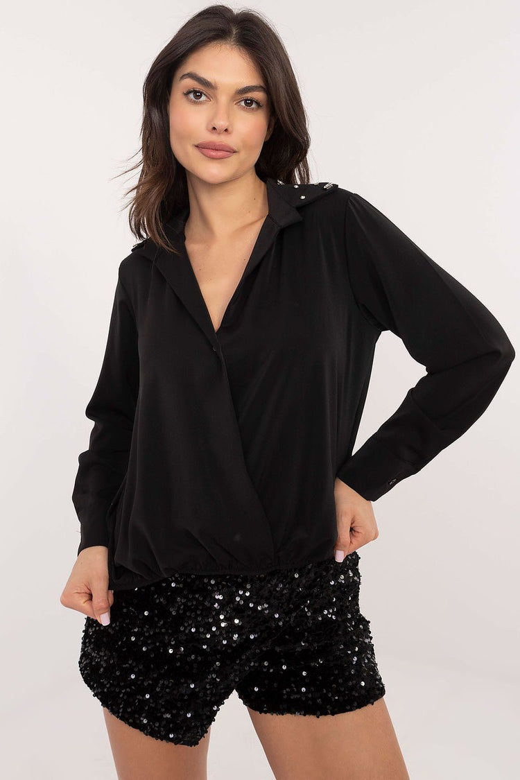  Langærmet skjorte model 203102 Italy Moda 