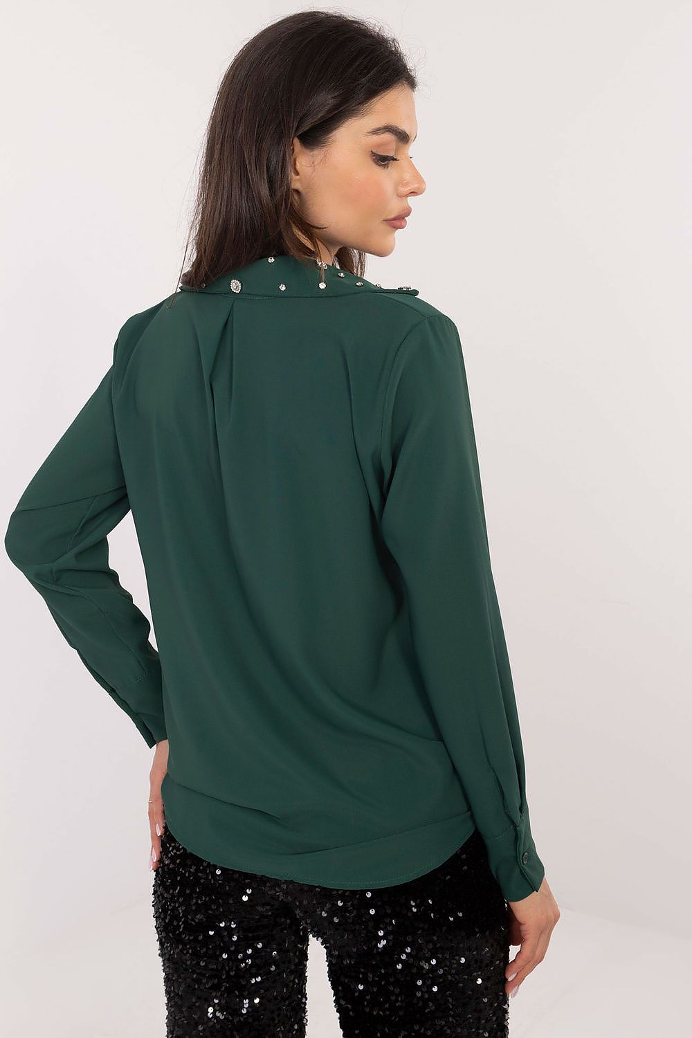 Langærmet skjorte model 203103 Italy Moda 