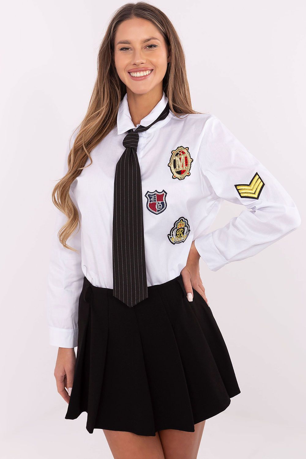  Langærmet skjorte model 203948 Italy Moda 