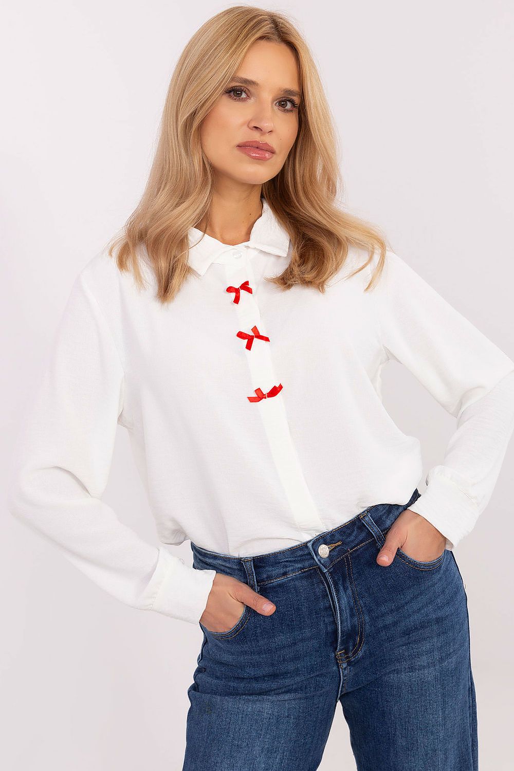  Langærmet skjorte model 204360 Italy Moda 