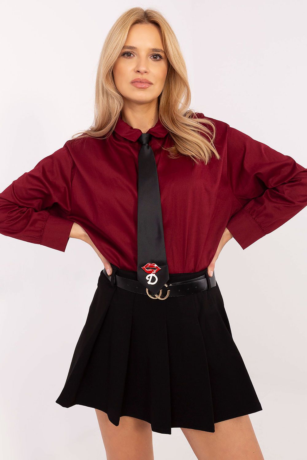  Langærmet skjorte model 204363 Italy Moda 