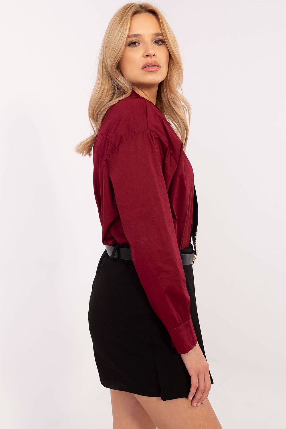 Langærmet skjorte model 204363 Italy Moda 