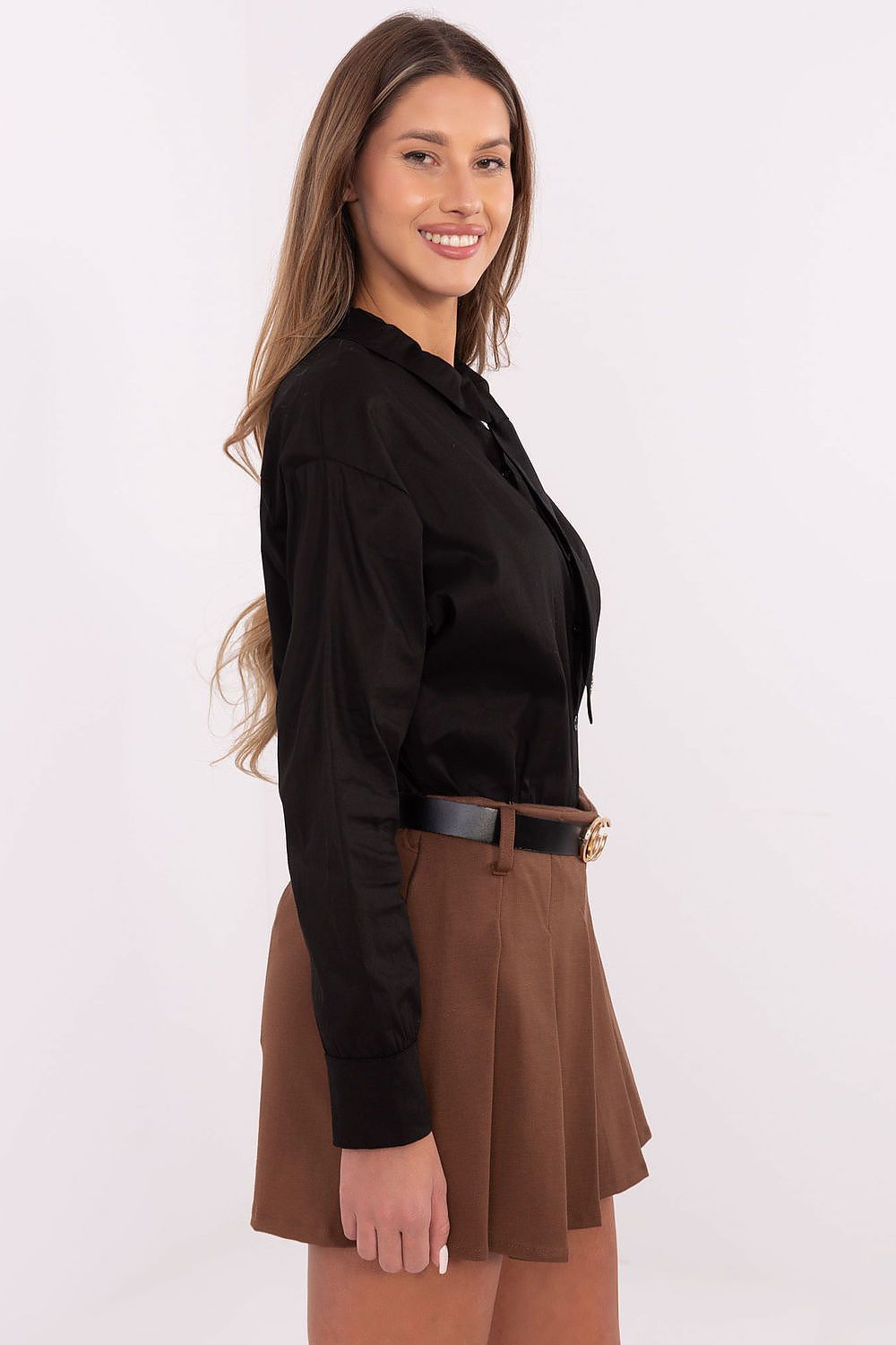  Langærmet skjorte model 204397 Italy Moda 
