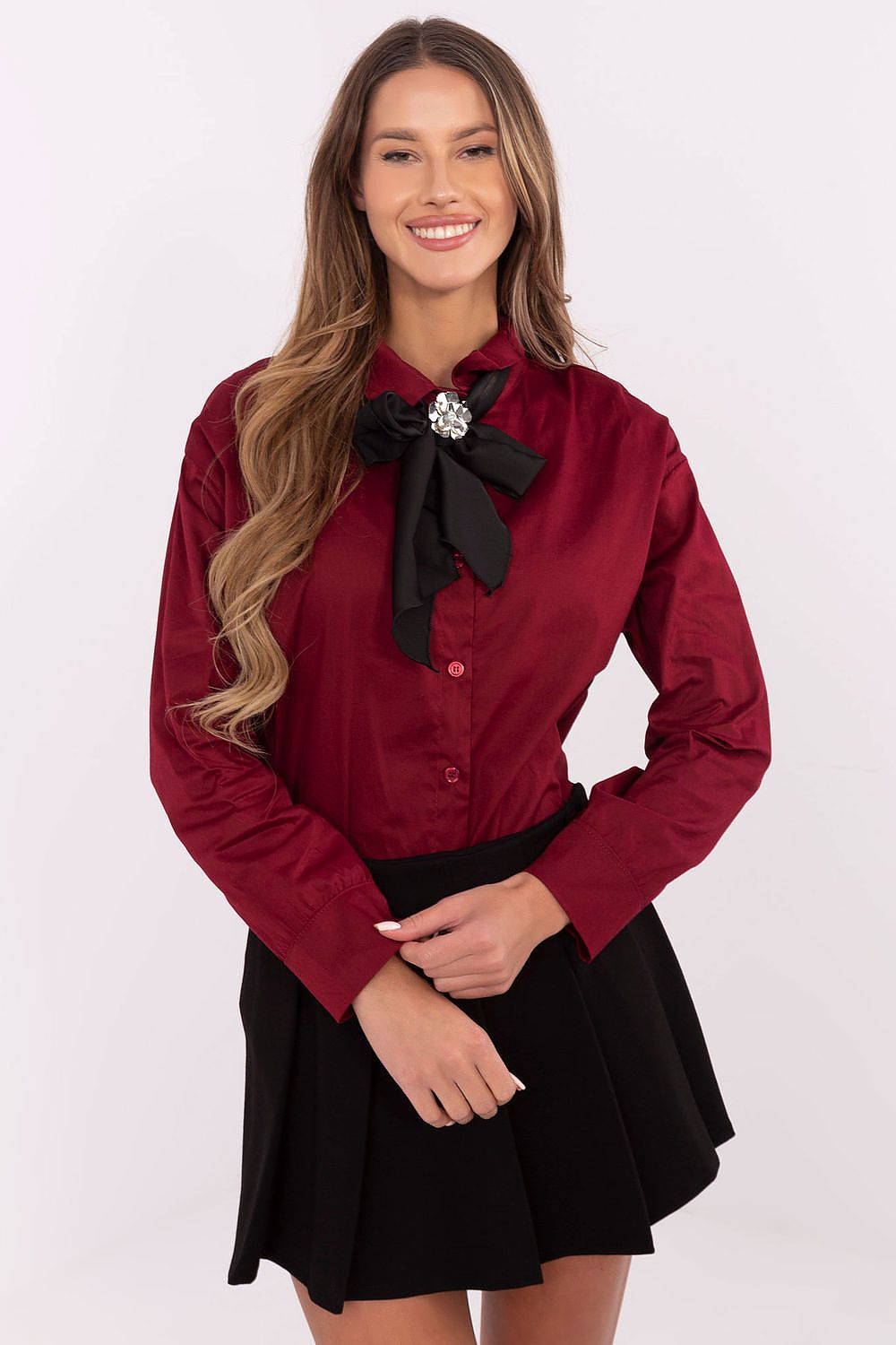  Langærmet skjorte model 204399 Italy Moda 
