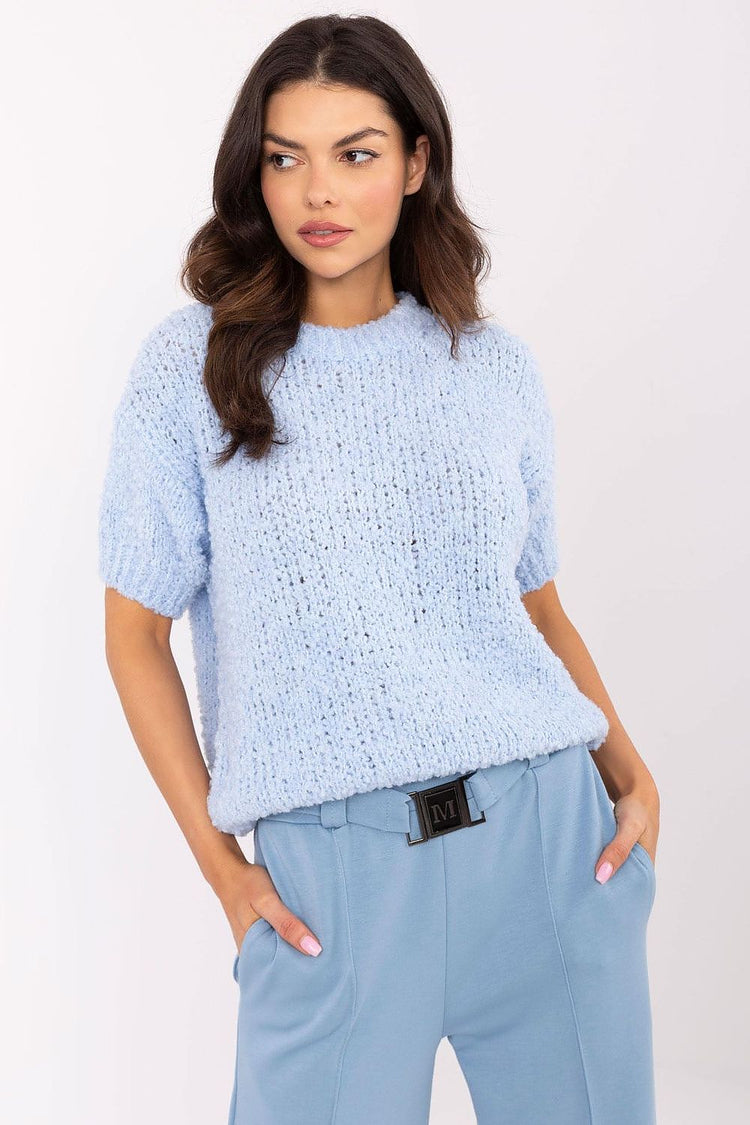  Kortærmet striktrøje model 206943 Italy Moda 
