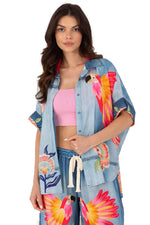  Kortærmet skjorte model 210033 Italy Moda 
