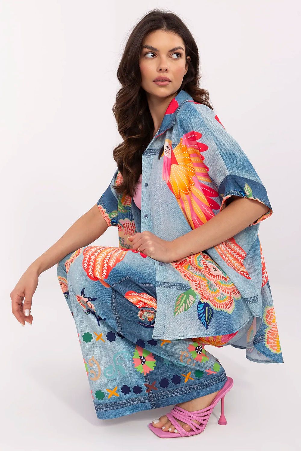  Kortærmet skjorte model 210033 Italy Moda 