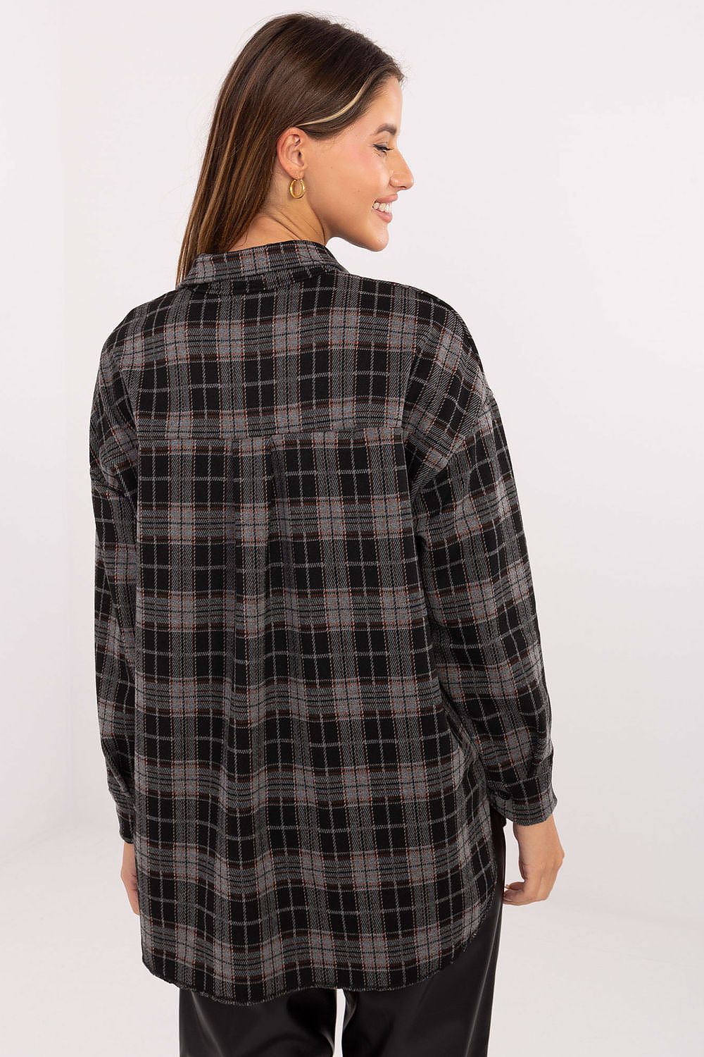  Langærmet skjorte model 220042 Italy Moda 