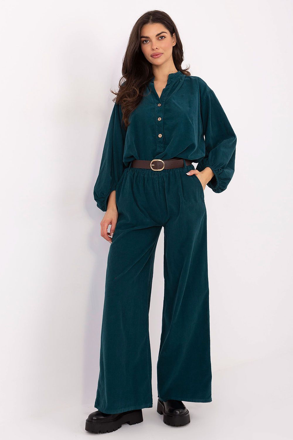  fløjlsbukser model 220284 Italy Moda 