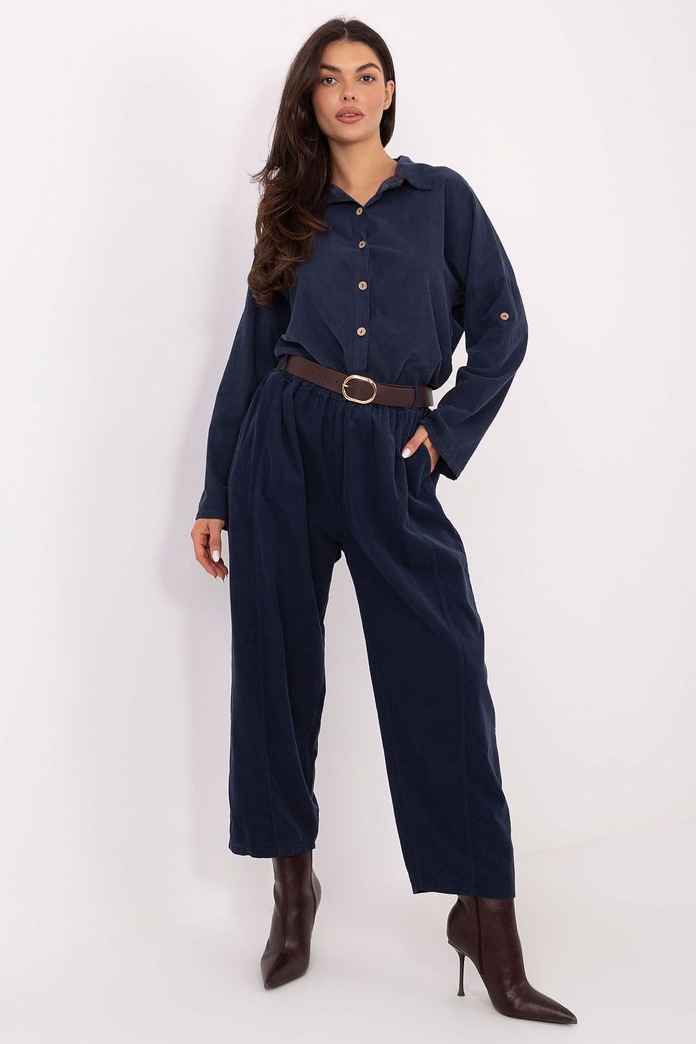  fløjlsbukser model 220818 Italy Moda 