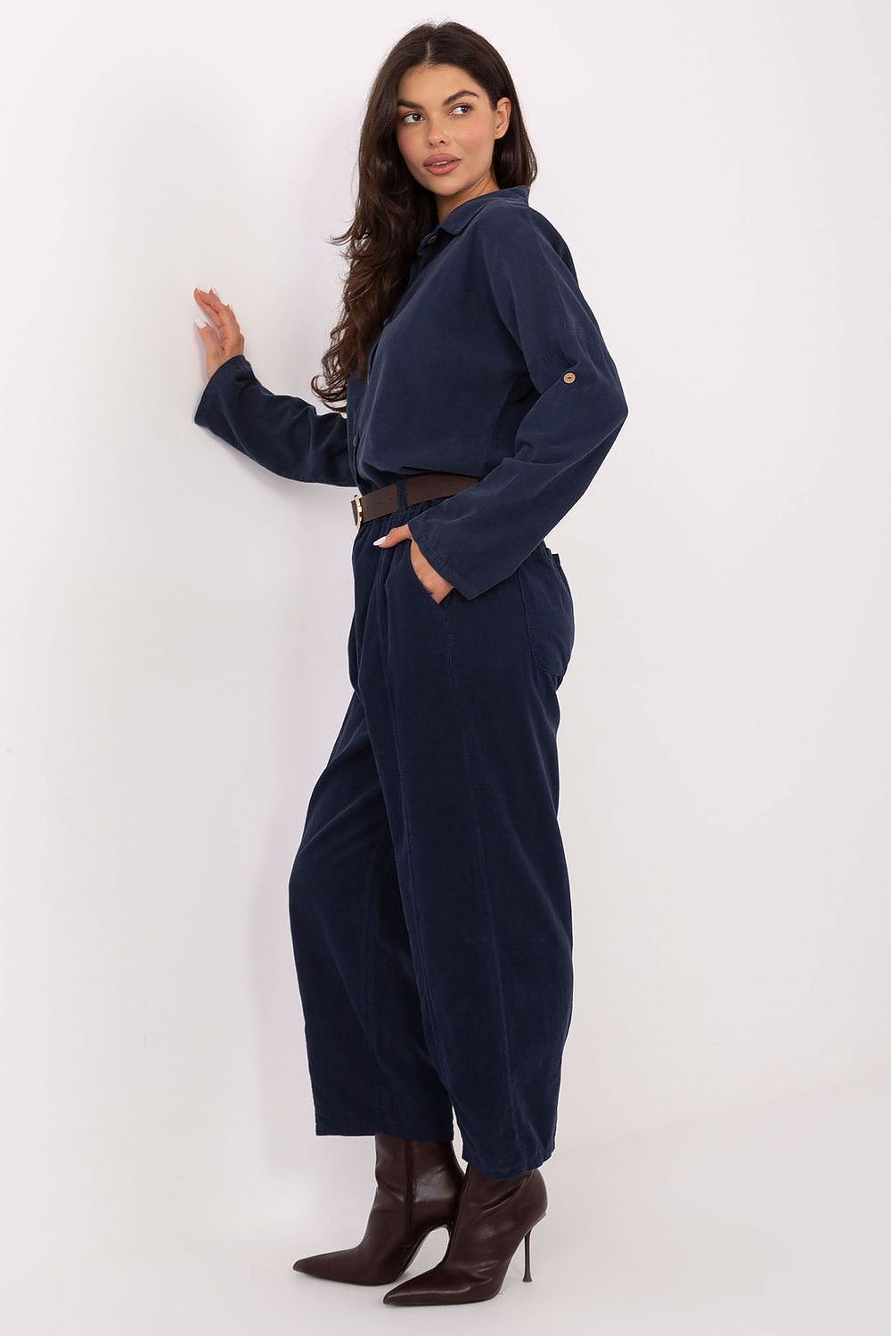  fløjlsbukser model 220818 Italy Moda 