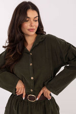  Langærmet skjorte model 220823 Italy Moda 