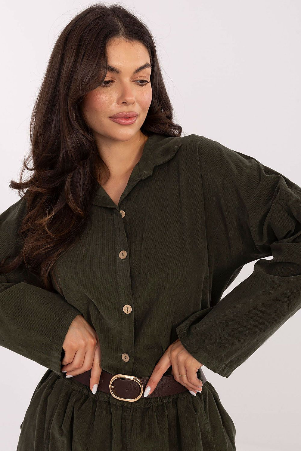  Langærmet skjorte model 220823 Italy Moda 