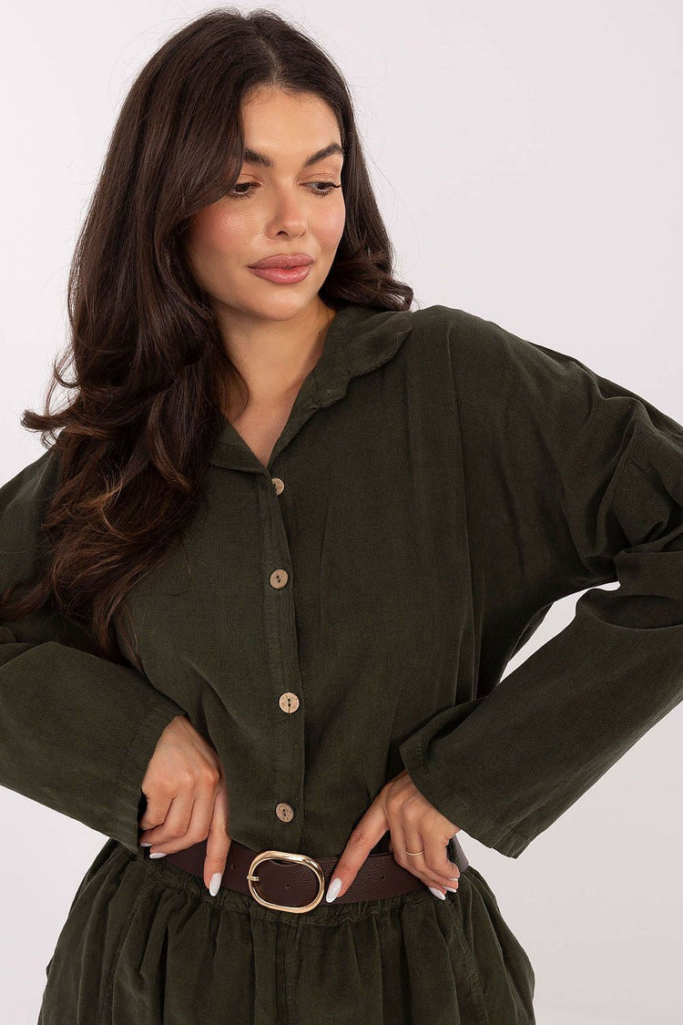  Langærmet skjorte model 220823 Italy Moda 