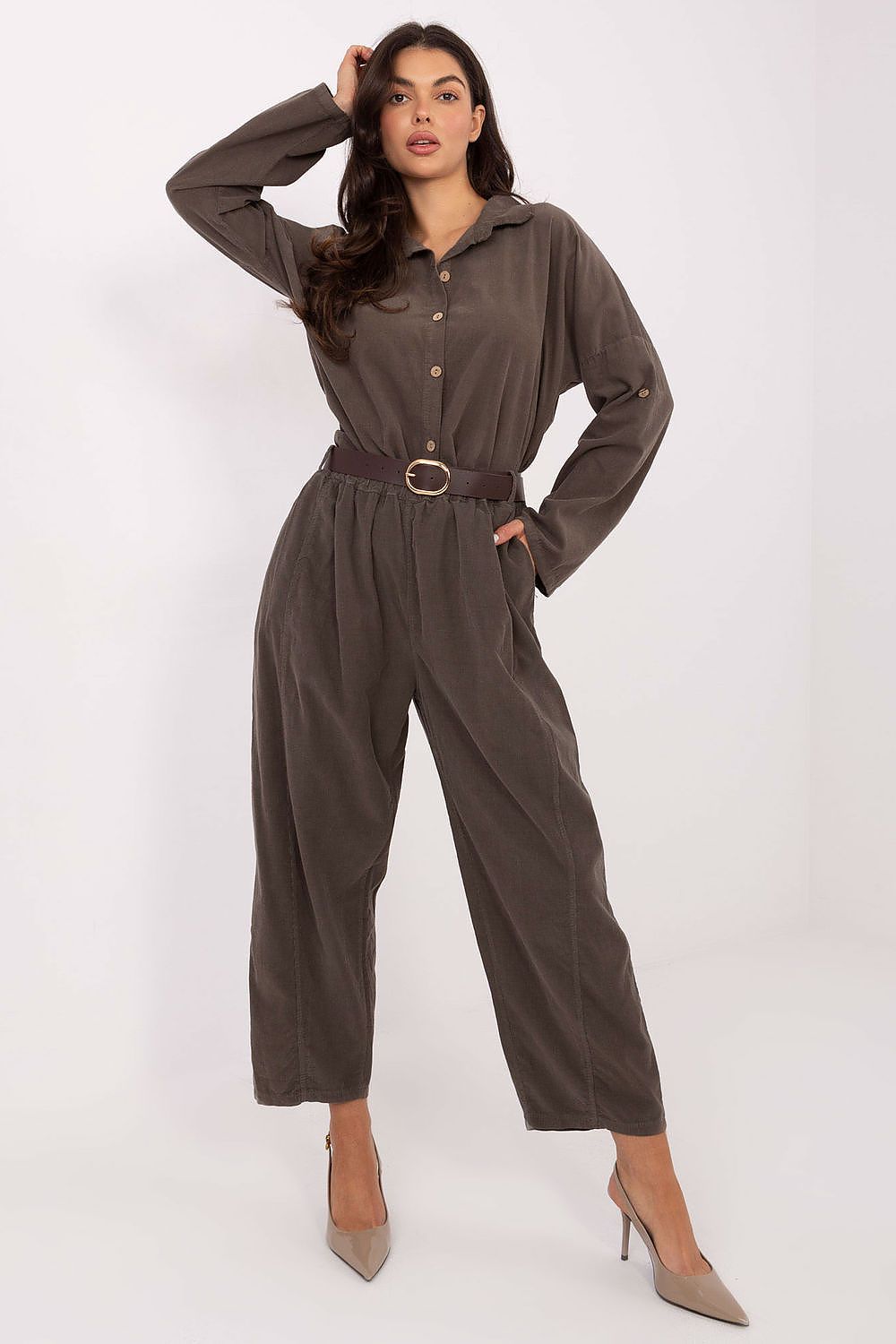  Langærmet skjorte model 220824 Italy Moda 