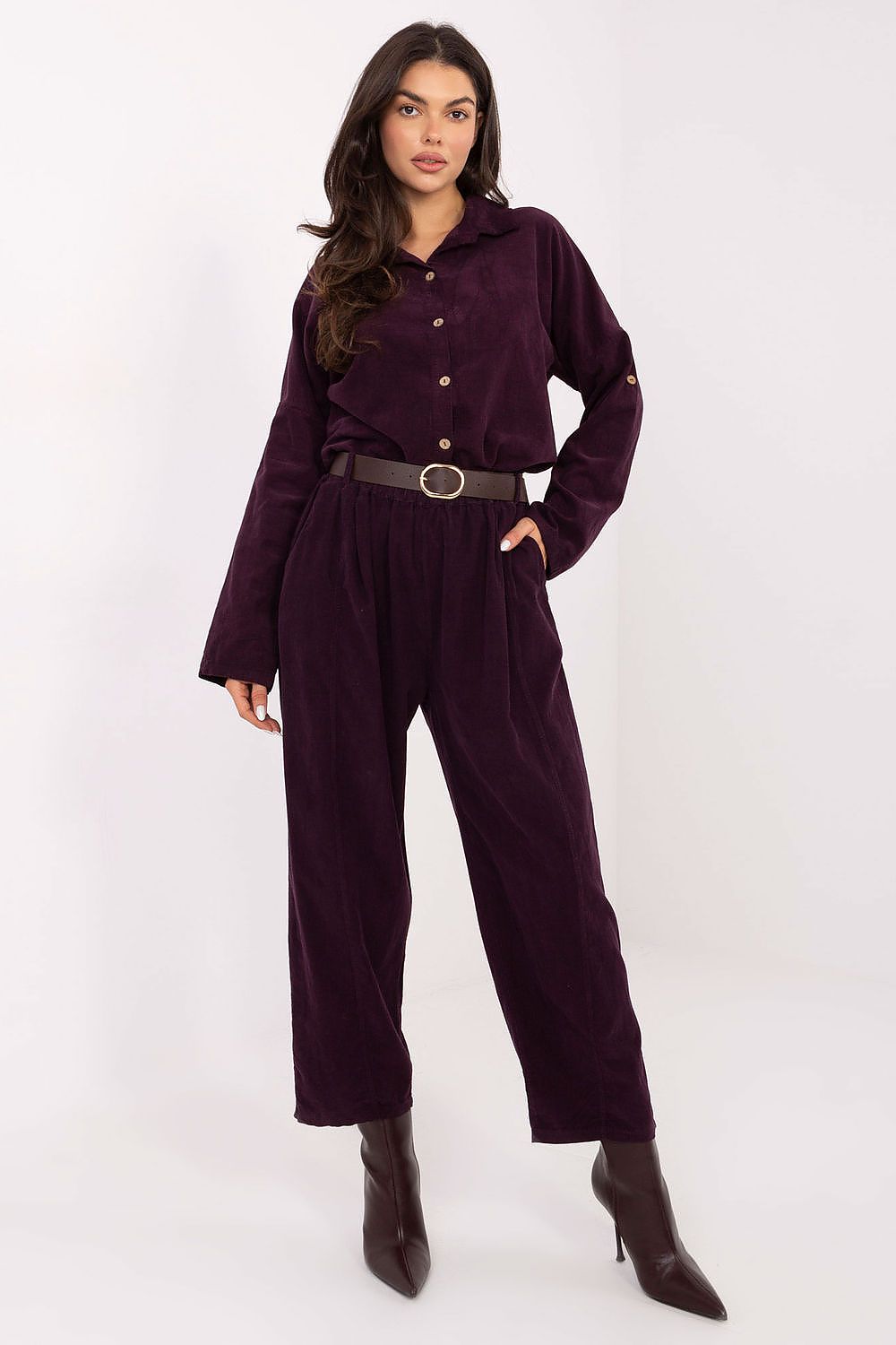  Langærmet skjorte model 220825 Italy Moda 