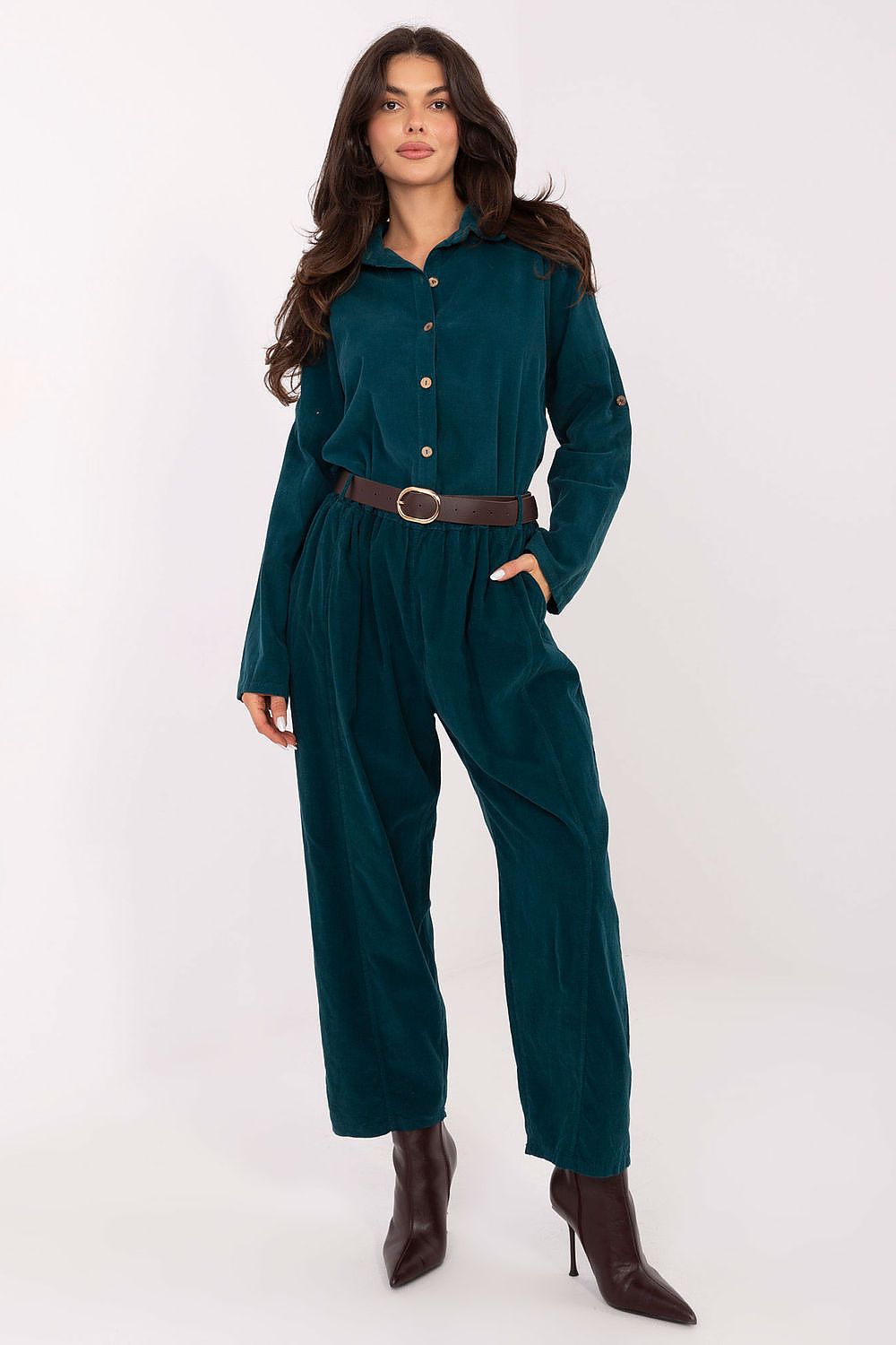  Langærmet skjorte model 220826 Italy Moda 