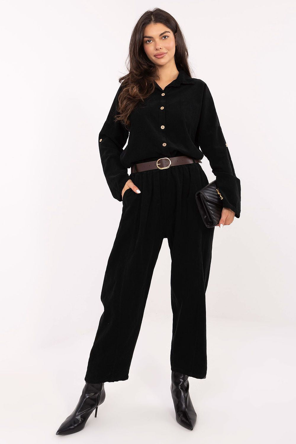  Langærmet skjorte model 220828 Italy Moda 