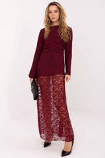  Lang kjole model 221058 Italy Moda 