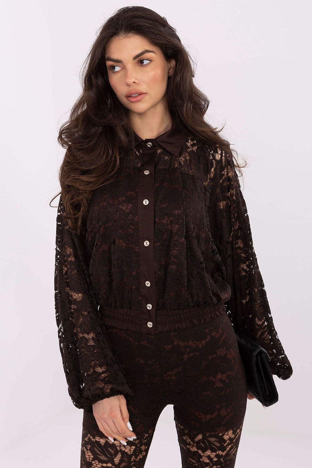  Langærmet skjorte model 221294 Italy Moda 