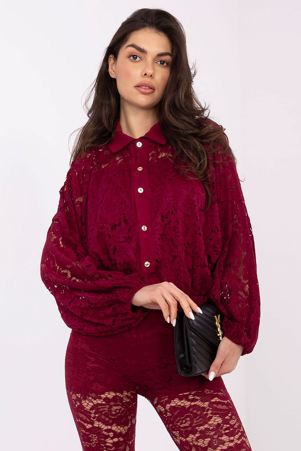  Langærmet skjorte model 221296 Italy Moda 