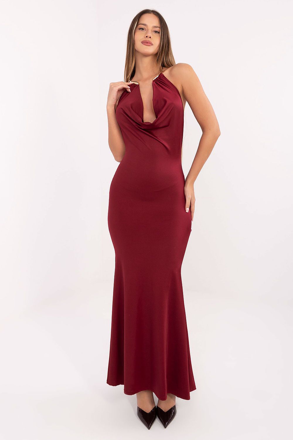  Lang kjole model 221322 Italy Moda 
