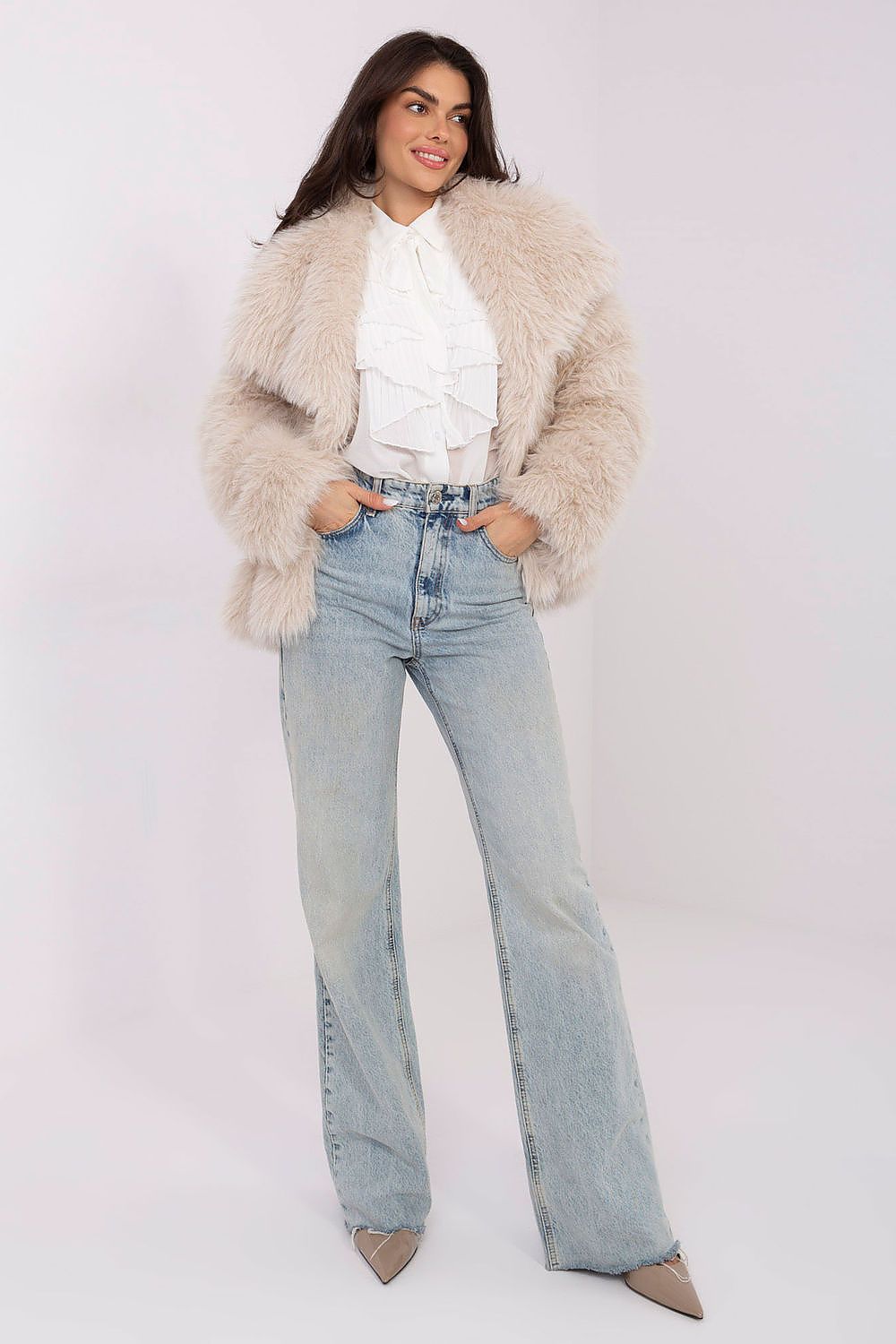  Langærmet skjorte model 221588 Italy Moda 