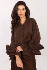  Langærmet skjorte model 222149 Italy Moda 