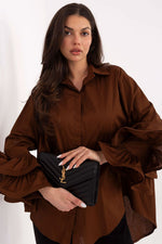  Langærmet skjorte model 222314 Italy Moda 