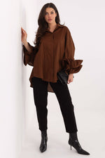 Langærmet skjorte model 222314 Italy Moda 