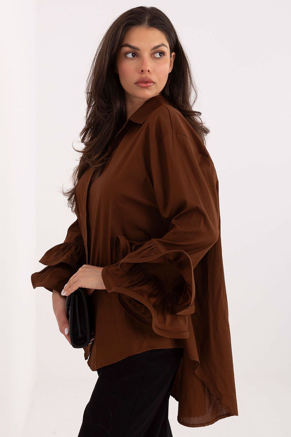  Langærmet skjorte model 222314 Italy Moda 