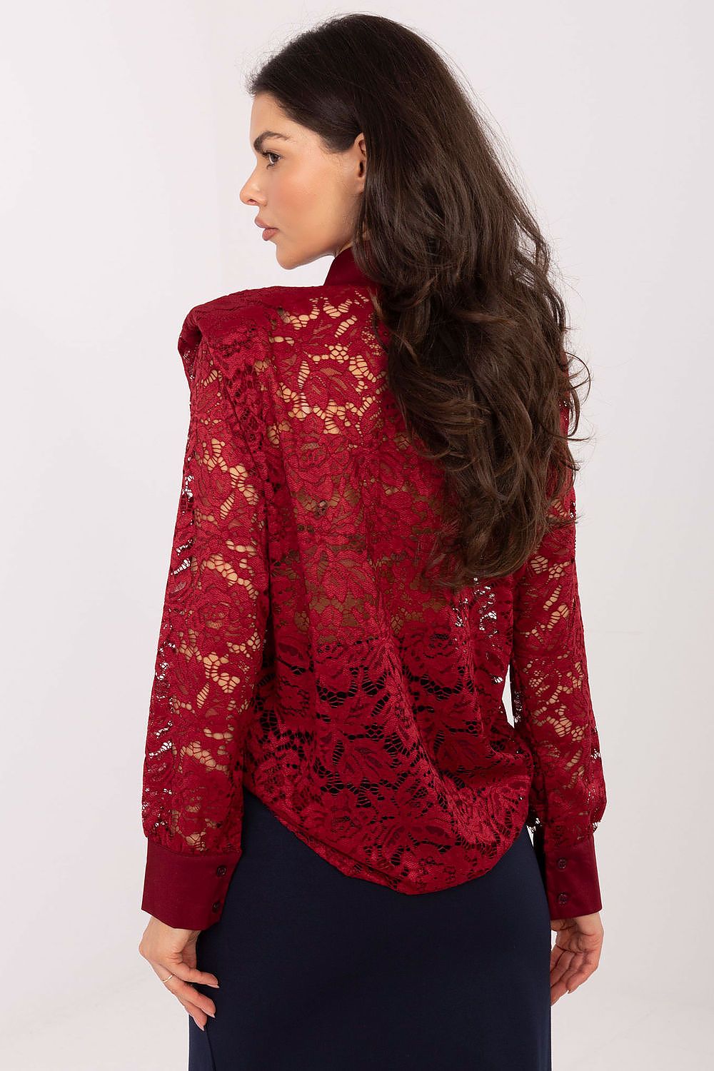  Langærmet skjorte model 222319 Italy Moda 
