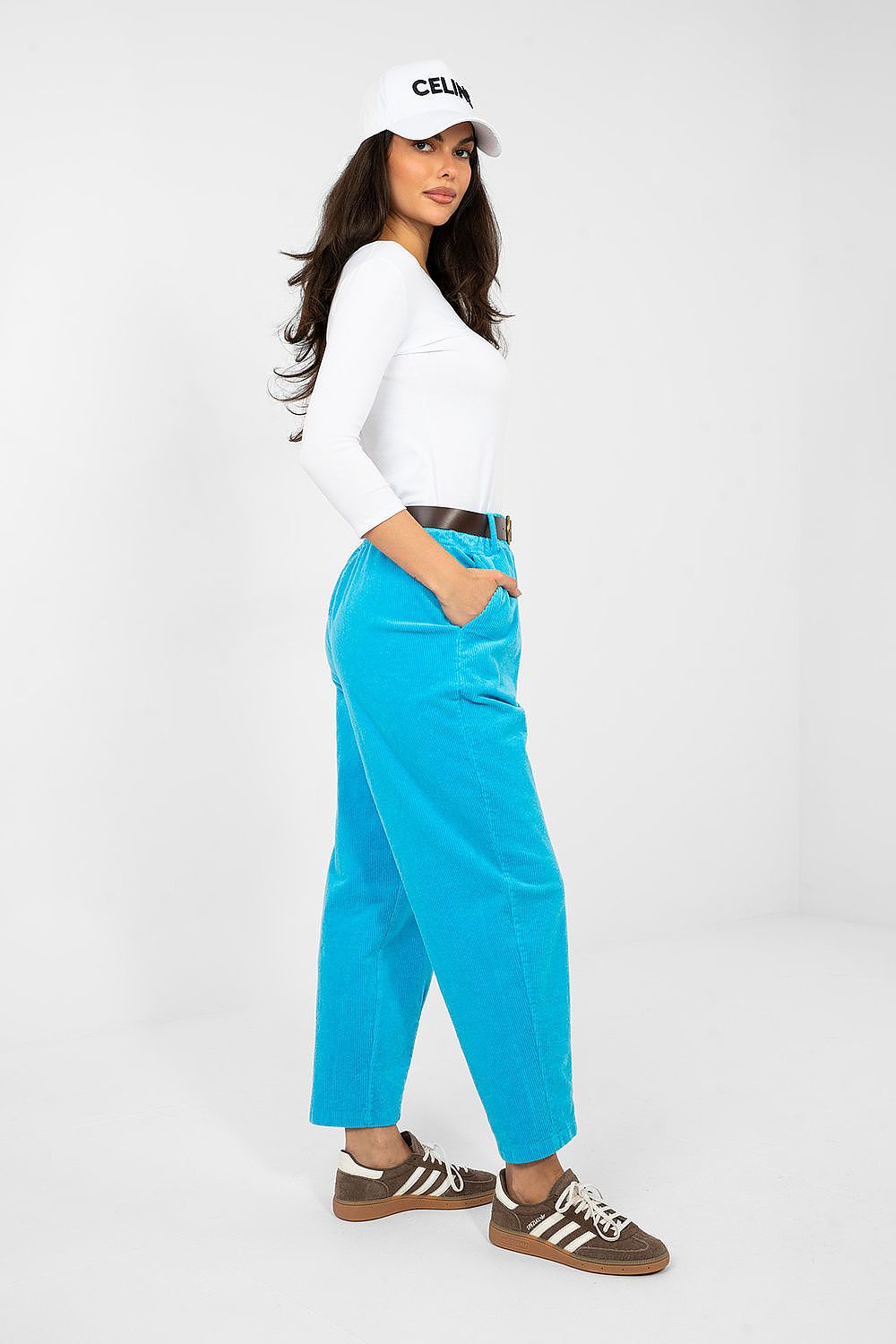  fløjlsbukser model 224057 Italy Moda 