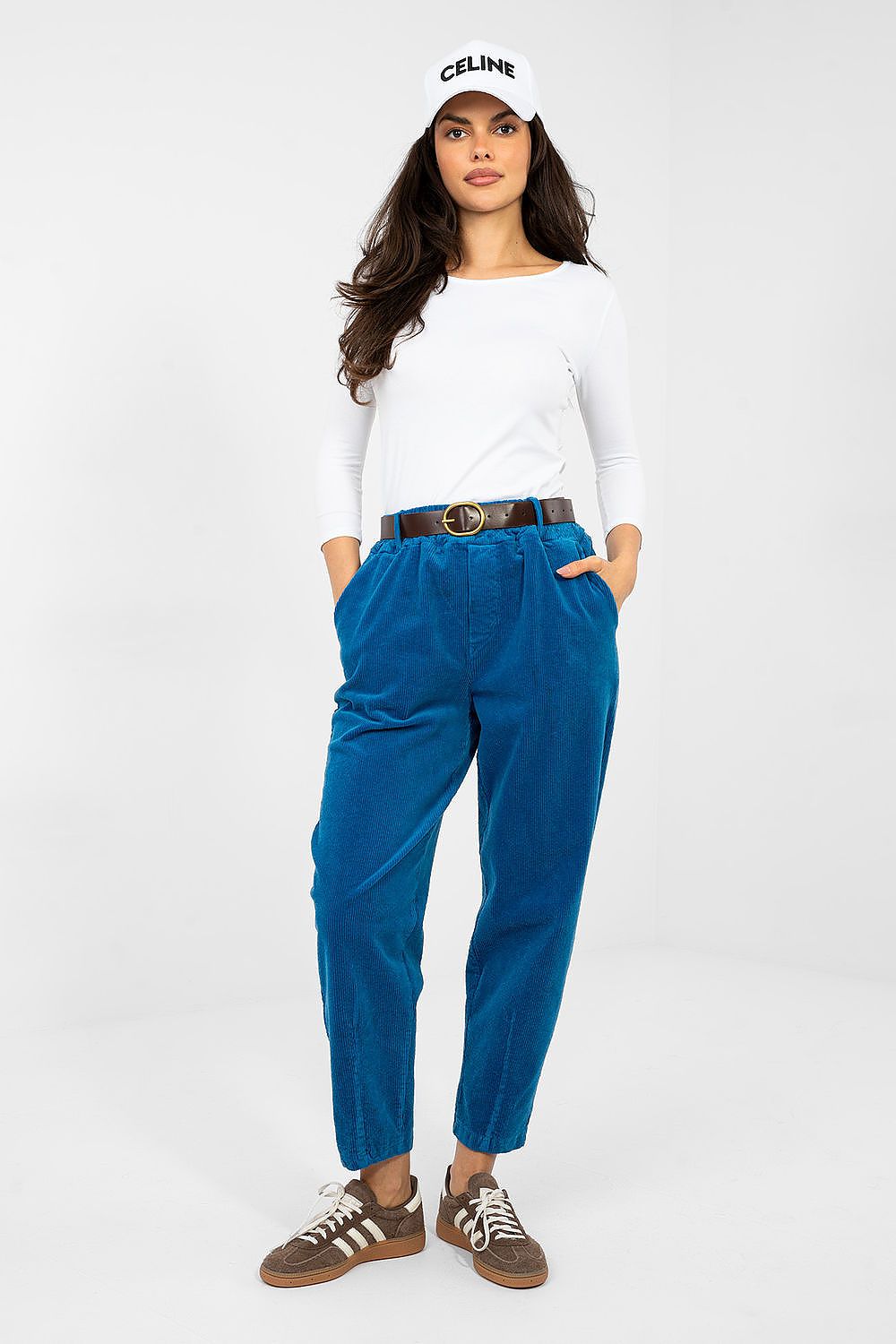  fløjlsbukser model 224058 Italy Moda 