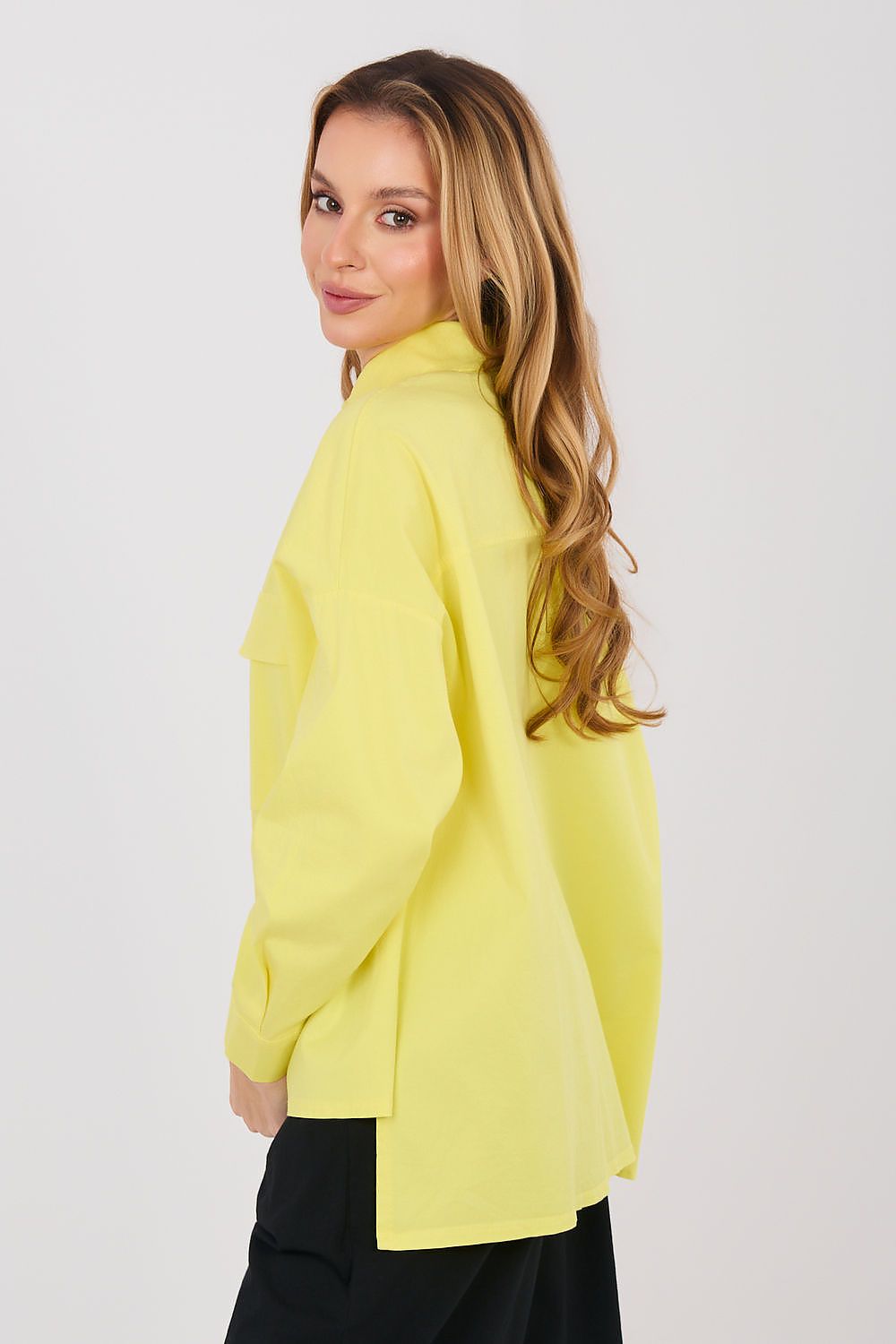 Langærmet skjorte model 224197 Italy Moda 