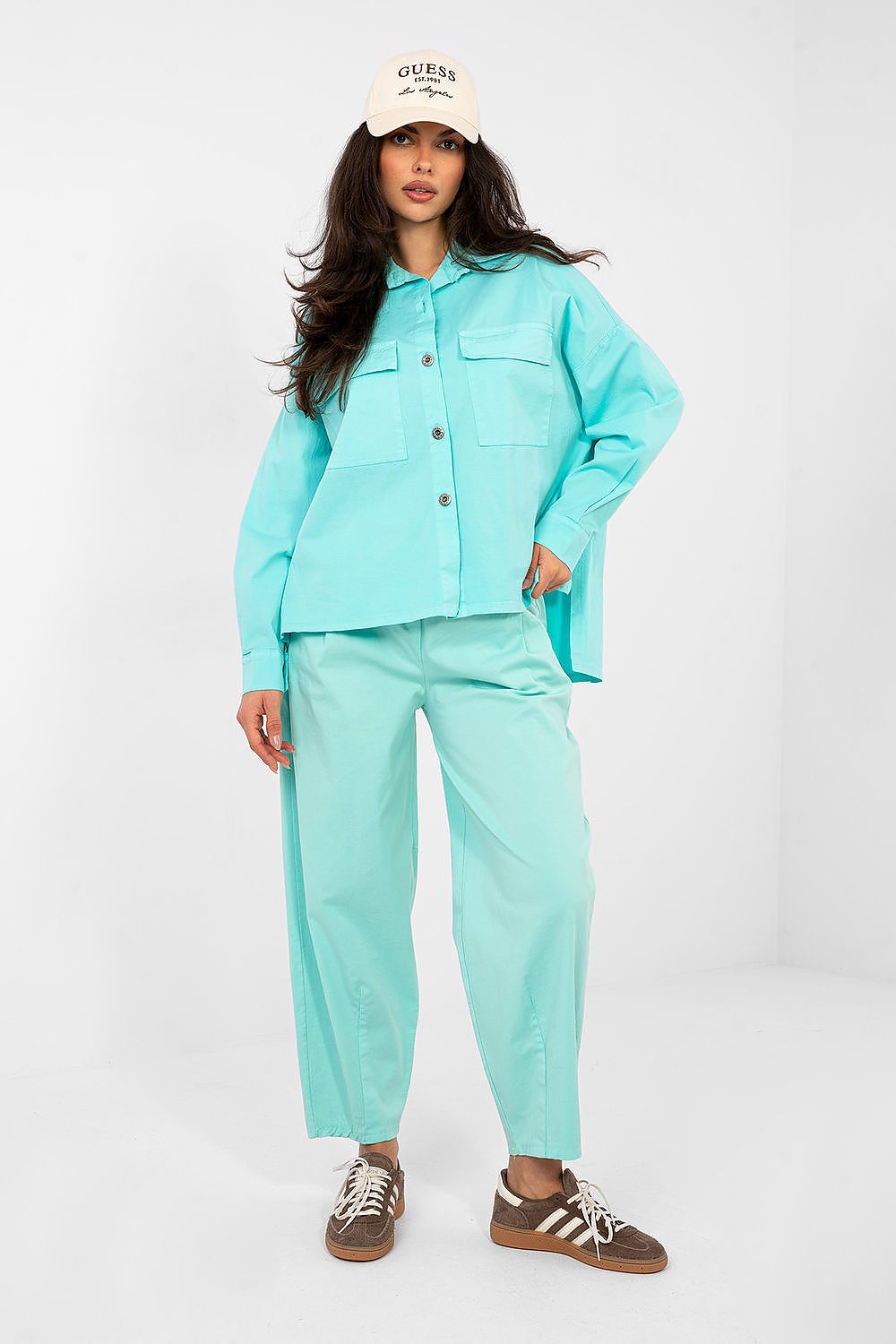  Langærmet skjorte model 224199 Italy Moda 
