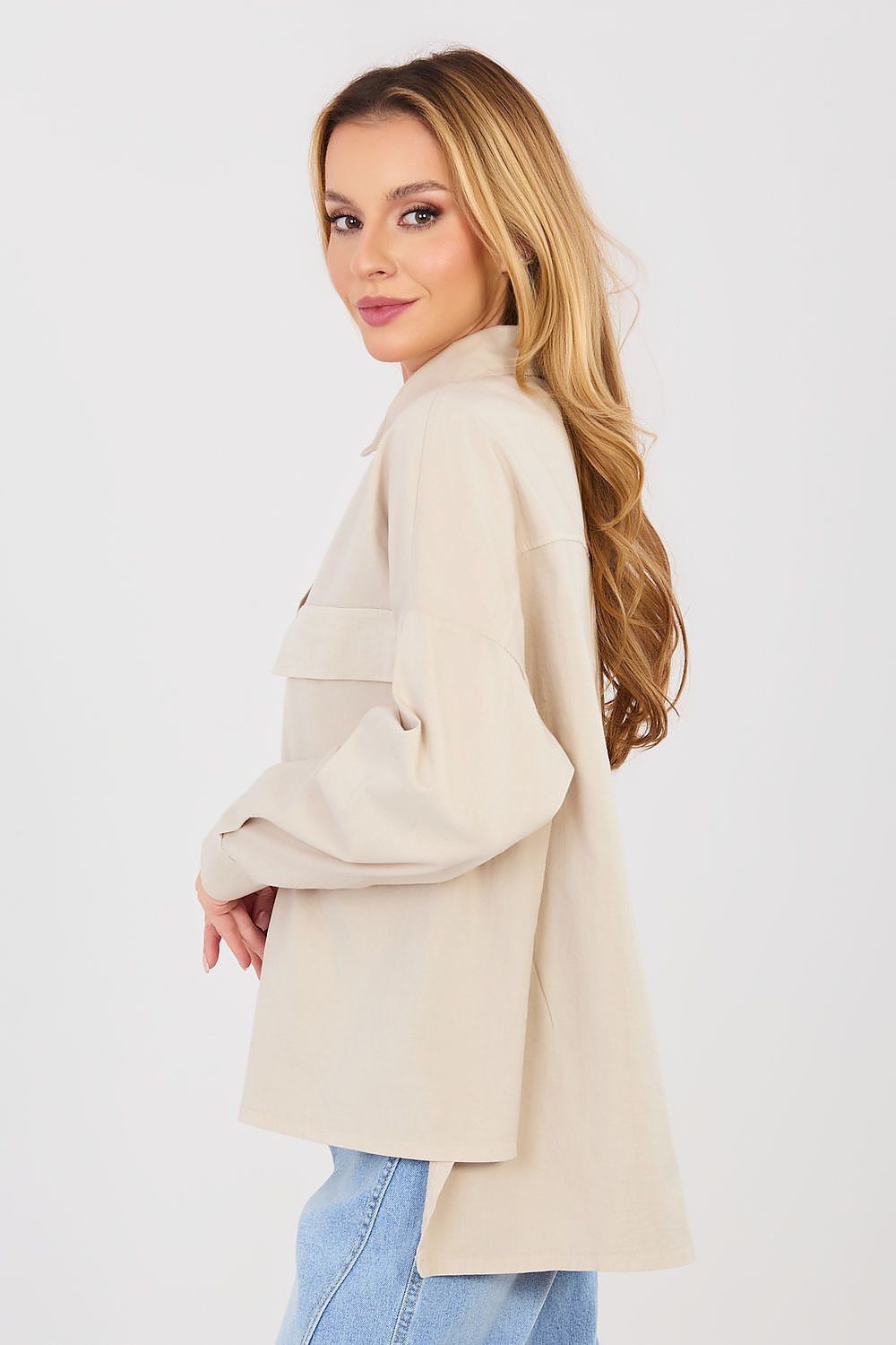  Langærmet skjorte model 224202 Italy Moda 