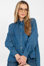  Langærmet skjorte model 224204 Italy Moda 