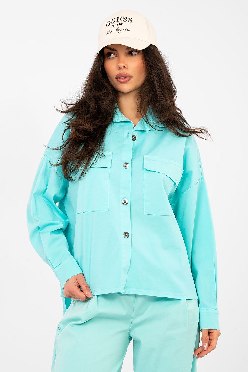  Langærmet skjorte model 224199 Italy Moda 