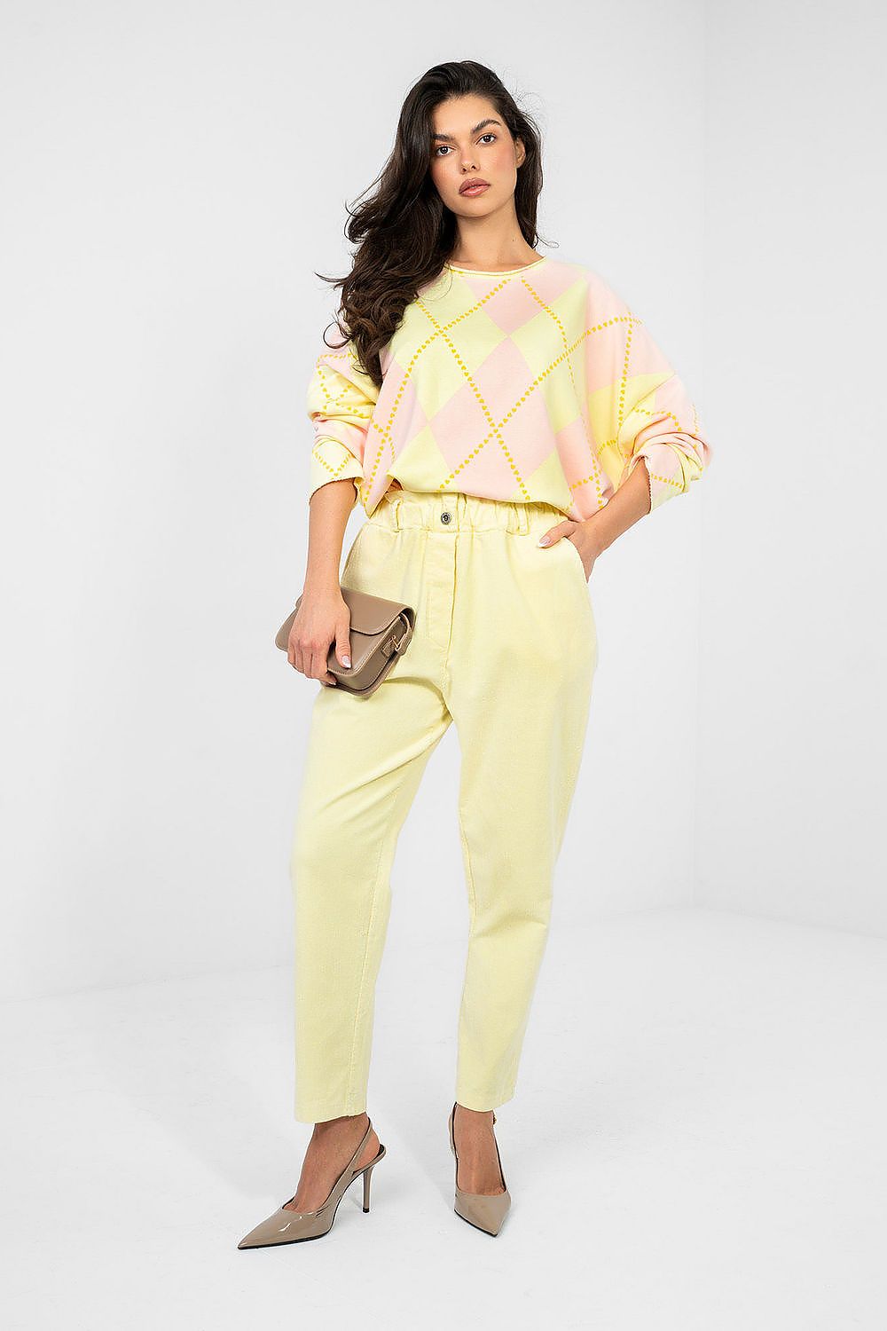  fløjlsbukser model 224840 Italy Moda 