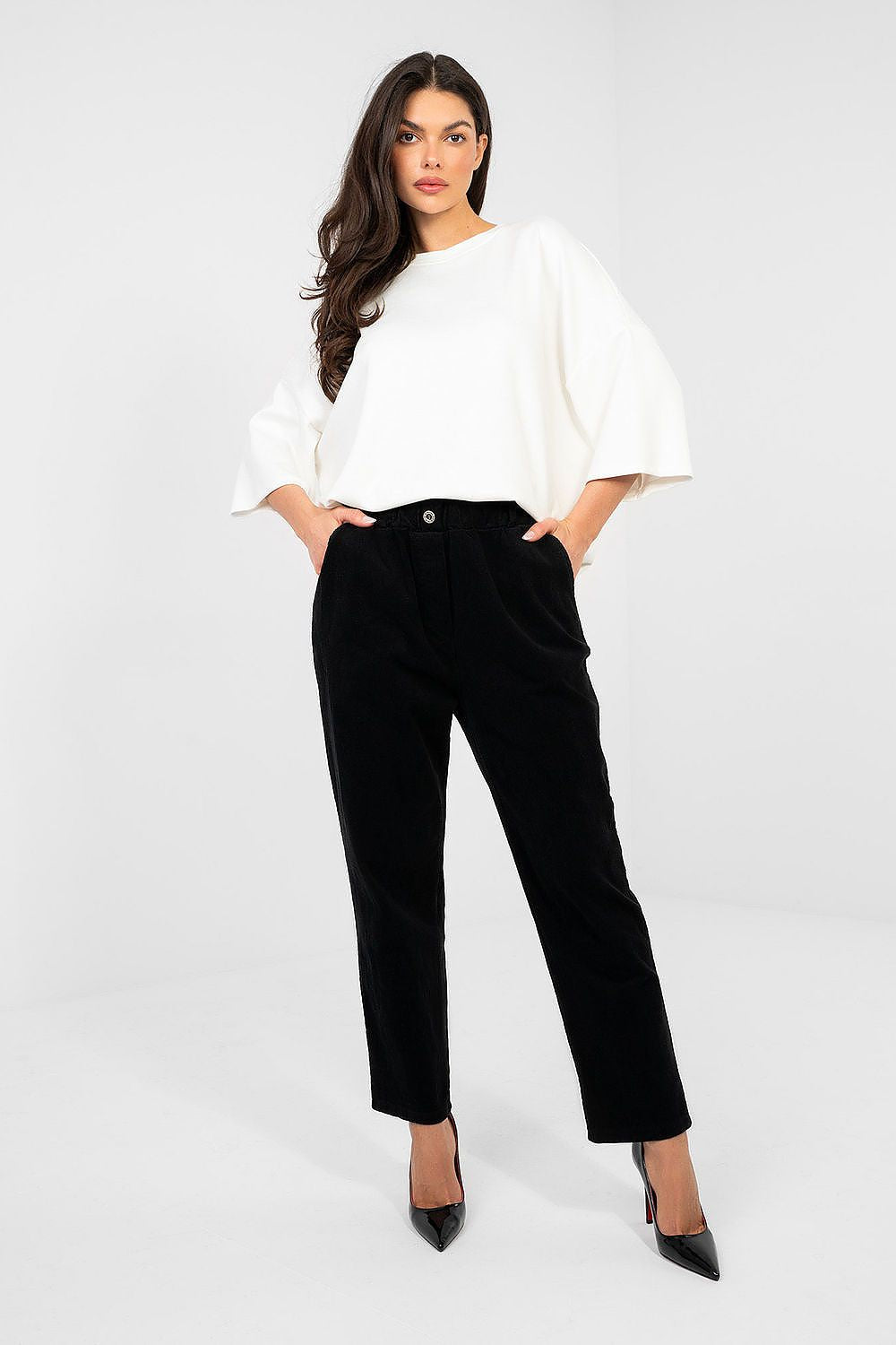  fløjlsbukser model 224841 Italy Moda 