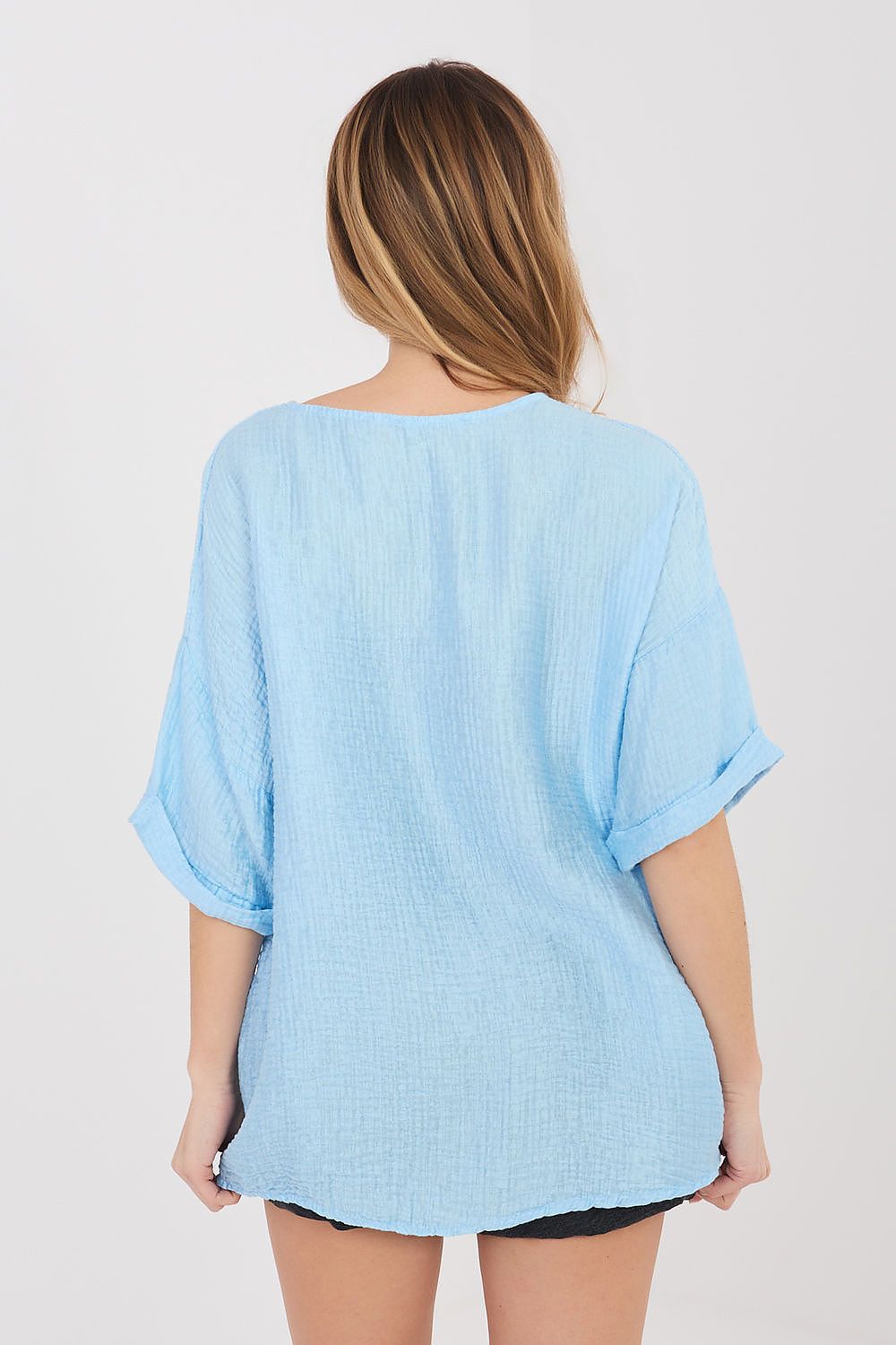  Kortærmet skjorte model 225509 Italy Moda 