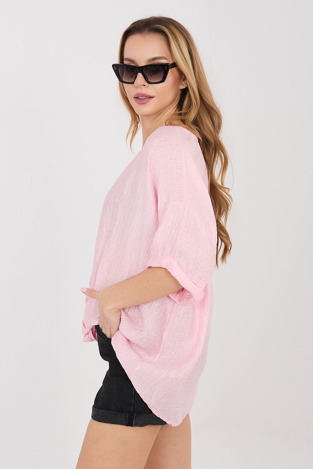  Kortærmet skjorte model 225510 Italy Moda 